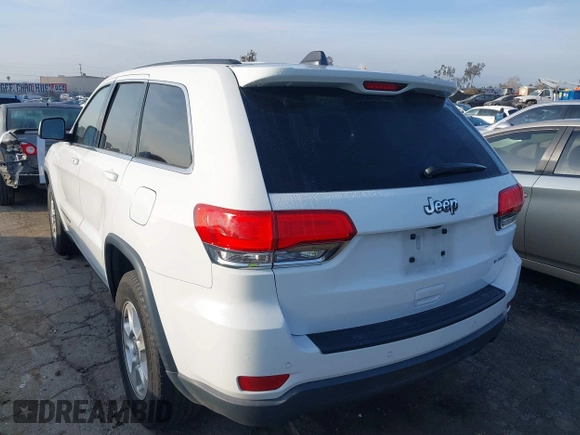 2017 Jeep Grand Cherokee Laredo with VIN 1C4RJEAG3HC696635, listed as a IAAI auction lot 41594123 with 97,502 mi miles. Bid and sale history available at carsss.com. Image 3.
