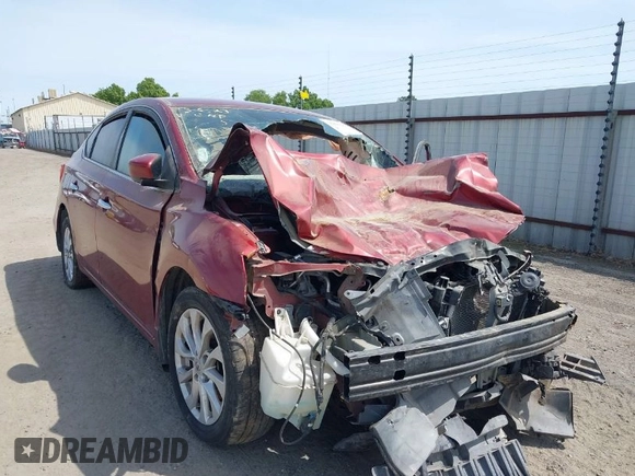 2018 Nissan Sentra SV with VIN 3N1AB7APXJY257700, listed as a IAAI auction lot 36090284 with Not Provided miles. Bid and sale history available at carsss.com. Image 1.