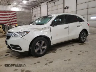 2016 Acura MDX with VIN 5FRYD4H29GB052581, listed as a Copart auction lot 45770155 with 179,244 mi miles and Salvage Title. Bid and sale history available at carsss.com. Image 1.