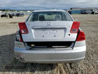 2001 Honda Civic LX with VIN JHMES15501S001759, listed as a Copart auction lot 51538465 with 312,818 mi miles and Salvage Title. Bid and sale history available at carsss.com. Image 6.