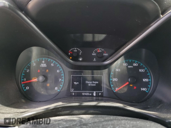 2021 Chevrolet Colorado 4WD Work Truck with VIN 1GCGTBEN1M1217644, listed as a Copart auction lot 54350535 with 101,429 mi miles and Salvage title. Bid and sale history available at DreamBid. Image 9.