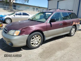 2001 Subaru Legacy Outback with VIN 4S3BH665817636326, listed as a Copart auction lot 60692775 with 216,207 mi miles and Salvage title. Bid and sale history available at DreamBid. Image 1.