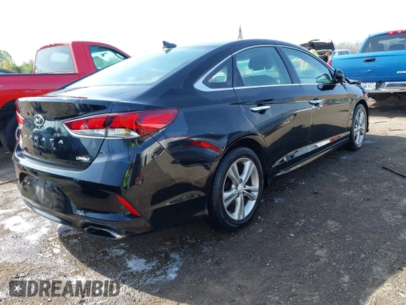 2018 Hyundai Sonata SEL with VIN 5NPE34AF1JH643730, listed as a IAAI auction lot 42087230 with 103,804 mi miles and . Bid and sale history available at carsss.com. Image 4.