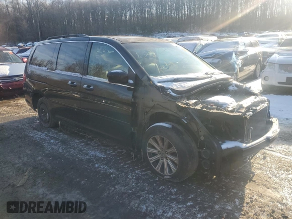 2008 Honda Odyssey Touring with VIN 5FNRL388X8B097313, listed as a Copart auction lot 88268575 with 0 mi miles and Salvage Title. Bid and sale history available at carsss.com. Image 4.
