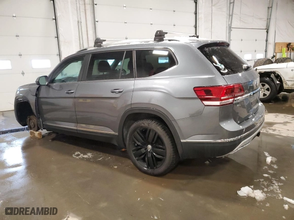 2019 Volkswagen Atlas 3.6L V6 SEL with VIN 1V2MR2CA3KC551482, listed as a Copart auction lot 44160165 with 73,306 mi miles and Salvage Title. Bid and sale history available at carsss.com. Image 2.