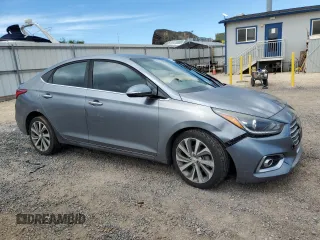 2018 Hyundai Accent Limited z VIN 3KPC34A30JE031634, wystawiony jako Copart lot #57531905 z przebiegiem 68 626 mil mil oraz Szkoda całkowita • Salvage title. Historia ofert i sprzedaży dostępna na DreamBid. Obrazek 4.