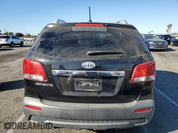 2012 Kia Sorento LX with VIN 5XYKT4A22CG281174, listed as a Copart auction lot 88546905 with Not Provided miles and Clean Title. Bid and sale history available at carsss.com. Image 6.