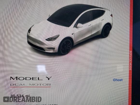 2022 Tesla Model Y Performance with VIN 7SAYGDEF1NF342071, listed as a Copart auction lot 43084905 with 30,534 mi miles and Salvage Title. Bid and sale history available at DreamBid. Image 9.