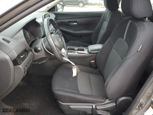 2021 Nissan Sentra SV with VIN 3N1AB8CV4MY220437, listed as a Copart auction lot 49810735 with 57,683 mi miles and Salvage Title. Bid and sale history available at carsss.com. Image 7.
