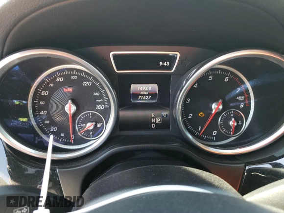 2017 Mercedes-Benz GLS with VIN 4JGDF6EEXHA908786, listed as a Copart auction lot 60661303 with 71,527 mi miles. Bid and sale history available at carsss.com. Image 9.