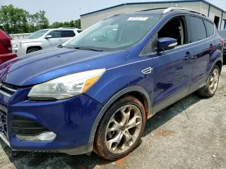 2013 Ford Escape Titanium with VIN 1FMCU0J94DUC18516, listed as a Copart auction lot 59149275 with 88,734 mi miles and Salvage title. Bid and sale history available at DreamBid. Image 14.