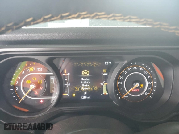 2024 Jeep Wrangler Sport S with VIN 1C4PJXDG3RW341205, listed as a Copart auction lot 48971235 with 4,298 mi miles and Salvage title. Bid and sale history available at DreamBid. Image 9.