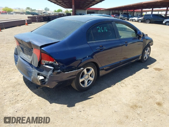 2008 Honda Civic LX with VIN 1HGFA16538L049415, listed as a IAAI auction lot 42127545 with 165,833 mi miles and . Bid and sale history available at DreamBid. Image 4.