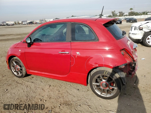 2012 FIAT 500 Abarth z VIN 3C3CFFFH8CT337233, wystawiony jako Copart lot #47214625 z przebiegiem 93 106 mil mil oraz Szkody całkowita. Historia ofert i sprzedaży dostępna na DreamBid. Obrazek 2.