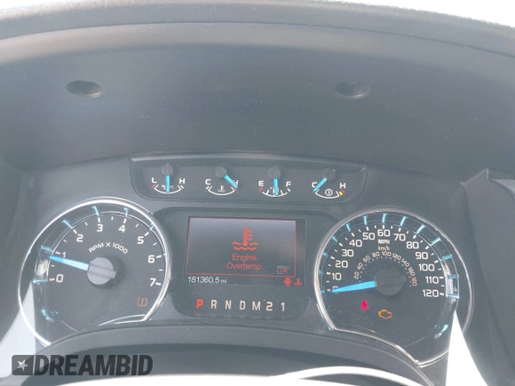 2013 Ford F-150 XL with VIN 1FTEW1CMXDKF55198, listed as a IAAI auction lot 42454989 with 181,360 mi miles and . Bid and sale history available at DreamBid. Image 7.