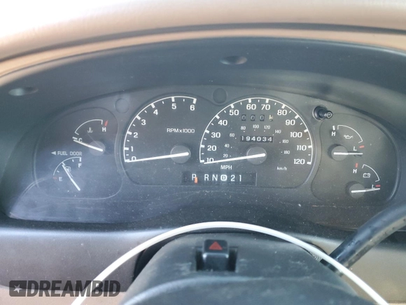 1998 Ford Ranger XL with VIN 1FTYR14U6WPA15940, listed as a Copart auction lot 45248985 with 194,034 mi miles and Clean title. Bid and sale history available at DreamBid. Image 9.