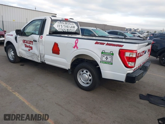 2022 Ford F-150 XL with VIN 1FTMF1CB6NKE47768, listed as a IAAI auction lot 41459528 with 74,114 mi miles. Bid and sale history available at carsss.com. Image 3.