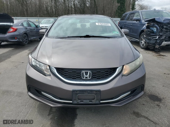 2014 Honda Civic Sedan LX with VIN 19XFB2F52EE228325, listed as a Copart auction lot 51644665 with 103,854 mi miles and Salvage Title. Bid and sale history available at carsss.com. Image 5.