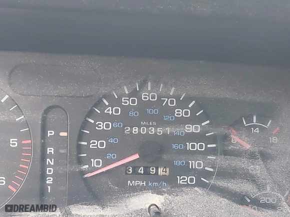1994 Dodge Ram 1500 with VIN 3B7HF16Z3RM516599, listed as a IAAI auction lot 41111628 with 280,351 mi miles. Bid and sale history available at carsss.com. Image 12.