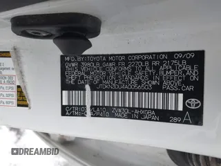2010 Toyota Prius II with VIN JTDKN3DU4A0056503, listed as a IAAI auction lot 41518736 with 167,374 mi miles. Bid and sale history available at carsss.com. Image 9.