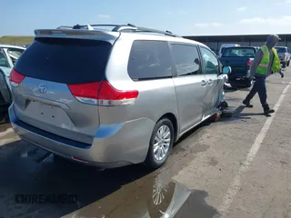 2011 Toyota Sienna XLE AAS with VIN 5TDYK3DC8BS156127, listed as a IAAI auction lot 42103980 with 129,851 mi miles. Bid and sale history available at carsss.com. Image 4.