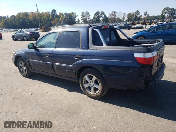 2003 Subaru Baja Special Sports с VIN 4S4BT62C037115599, выставлен на аукционе Copart как лот 77589074 с пробегом 188 978 миль миль и Списание • Salvage title. История ставок и продаж доступна на DreamBid. Изображение 2.