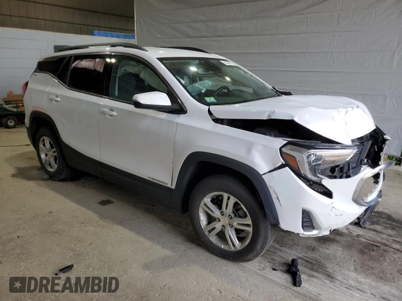 2020 GMC Terrain SLE with VIN 3GKALTEV0LL330198, listed as a Copart auction lot 51266175 with 47,384 mi miles and Salvage title. Bid and sale history available at DreamBid. Image 4.