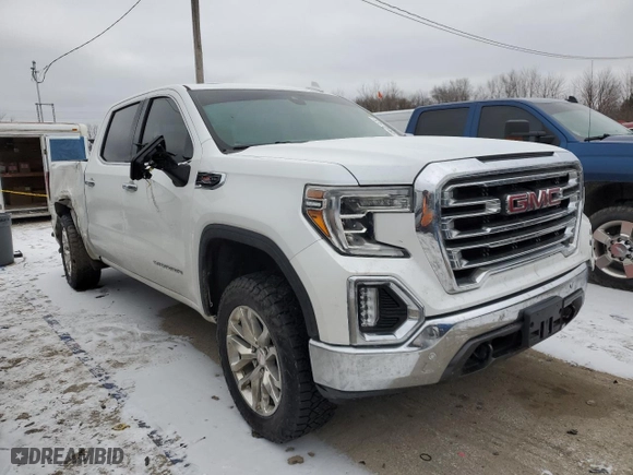 2019 GMC Sierra 1500 SLT with VIN 3GTU9DEL1KG185837, listed as a Copart auction lot 82670114 with 66,534 mi miles and Salvage Title. Bid and sale history available at carsss.com. Image 4.
