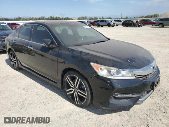 2016 Honda Accord Sport with VIN 1HGCR2F54GA163743, listed as a Copart auction lot 62737345 with 184,815 mi miles and Clean title. Bid and sale history available at DreamBid. Image 4.