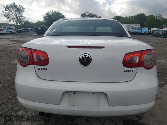 2011 Volkswagen Eos Komfort with VIN WVWBW7AH2BV003170, listed as a Copart auction lot 55771285 with 129,847 mi miles and Salvage Title. Bid and sale history available at DreamBid. Image 6.