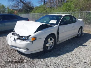 2004 Chevrolet Monte Carlo SS Supercharged with VIN 2G1WZ121749159033, listed as a IAAI auction lot 42054942 with 119,326 mi miles. Bid and sale history available at carsss.com. Image 2.
