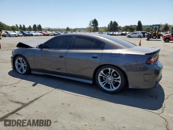 2021 Dodge Charger R/T with VIN 2C3CDXCT4MH663299, listed as a Copart auction lot 63843825 with 41,677 mi miles and Salvage title. Bid and sale history available at DreamBid. Image 2.