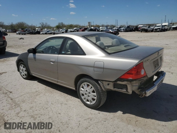 2005 Honda Civic LX with VIN 1HGEM225X5L052595, listed as a Copart auction lot 52519155 with Not Provided miles and Salvage Title. Bid and sale history available at DreamBid. Image 2.