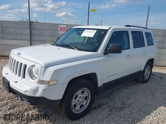 2017 Jeep Patriot Sport with VIN 1C4NJPBA8HD149312, listed as a IAAI auction lot 42176455 with 123,919 mi miles. Bid and sale history available at carsss.com. Image 17.