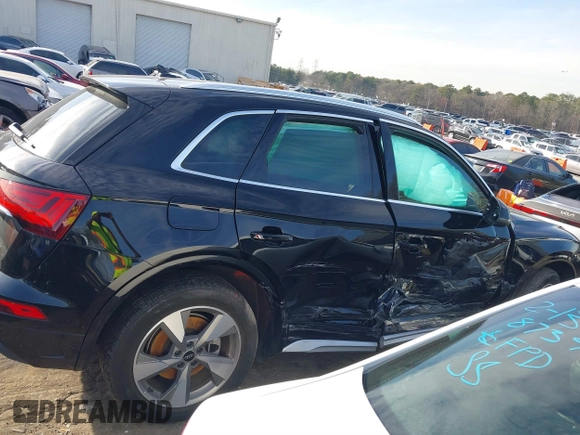 2023 Audi Q5 Premium with VIN WA1ABAFYXP2054089, listed as a IAAI auction lot 41618177 with 24,771 mi miles and . Bid and sale history available at DreamBid. Image 13.