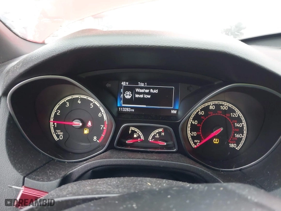 2015 Ford Focus ST with VIN 1FADP3L93FL224661, listed as a IAAI auction lot 41169980 with 113,283 mi miles. Bid and sale history available at carsss.com. Image 7.