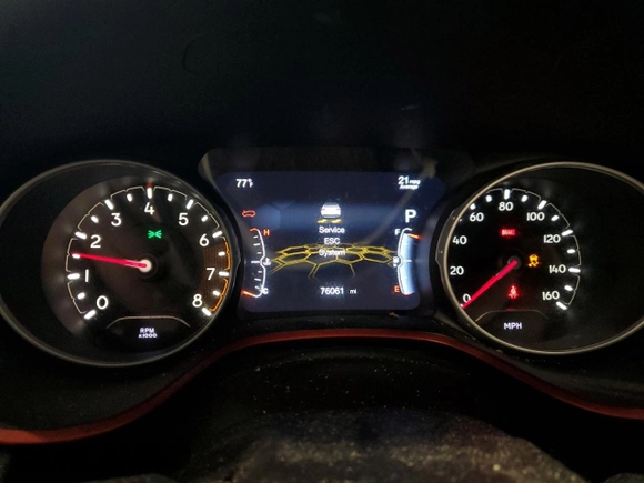 2019 Jeep Compass Trailhawk с VIN 3C4NJDDB2KT835304, выставлен на аукционе Copart как лот 65568965 с пробегом 76 061 миль миль и Списание • Salvage title. История ставок и продаж доступна на DreamBid. Изображение 9.