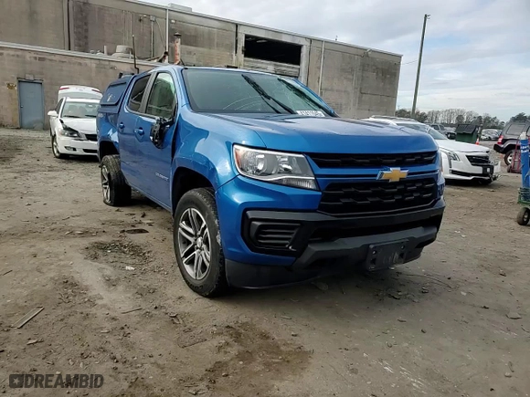 2021 Chevrolet Colorado 4WD Work Truck with VIN 1GCGTBEN3M1147063, listed as a Copart auction lot 88784025 with 34,157 mi miles and Salvage Title. Bid and sale history available at carsss.com. Image 10.