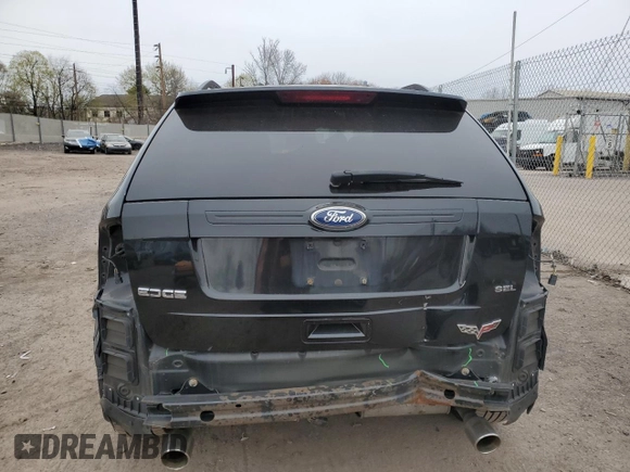 2011 Ford Edge SEL with VIN 2FMDK3JC1BBA32474, listed as a Copart auction lot 52149355 with 151,021 mi miles and Salvage Title. Bid and sale history available at carsss.com. Image 6.