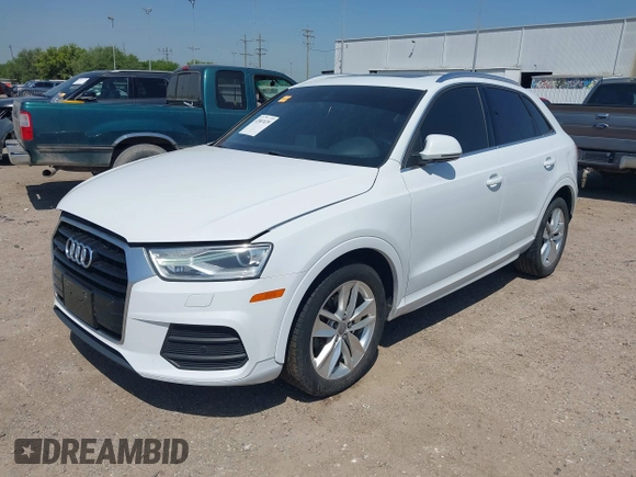 2016 Audi Q3 Premium Plus with VIN WA1EFCFS1GR006694, listed as a IAAI auction lot 42007479 with 103,901 mi miles and . Bid and sale history available at DreamBid. Image 2.