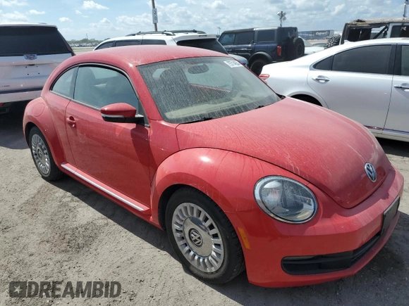 2014 Volkswagen Beetle 2.5L with VIN 3VWJX7AT4EM607425, listed as a Copart auction lot 75714654 with Not provided miles and Non repairable. Bid and sale history available at DreamBid. Image 4.