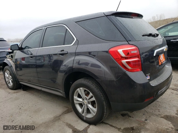 2016 Chevrolet Equinox LS with VIN 2GNFLEEK0G6222880, listed as a Copart auction lot 48226235 with 56,996 mi miles and Salvage Title. Bid and sale history available at carsss.com. Image 2.