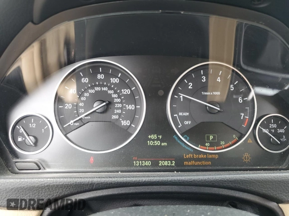 2014 BMW 4 Series 428i xDrive with VIN WBA3N5C58EK196233, listed as a Copart auction lot 58775715 with 131,340 mi miles and Salvage title. Bid and sale history available at DreamBid. Image 9.
