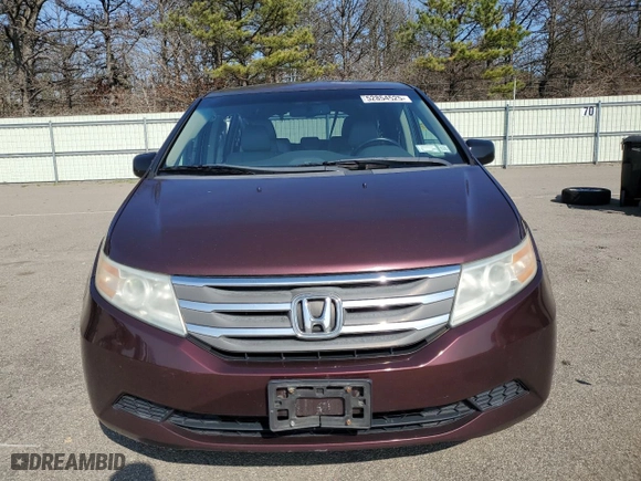 2012 Honda Odyssey EX-L with VIN 5FNRL5H67CB084585, listed as a Copart auction lot 52854525 with 108,015 mi miles and Salvage Title. Bid and sale history available at carsss.com. Image 5.