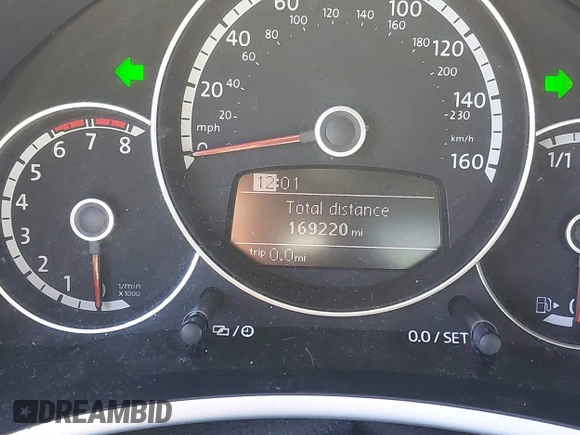 2014 Volkswagen Beetle 2.5L w/Sun with VIN 3VWJP7AT6EM601318, listed as a IAAI auction lot 41902598 with 169,220 mi miles and . Bid and sale history available at DreamBid. Image 15.