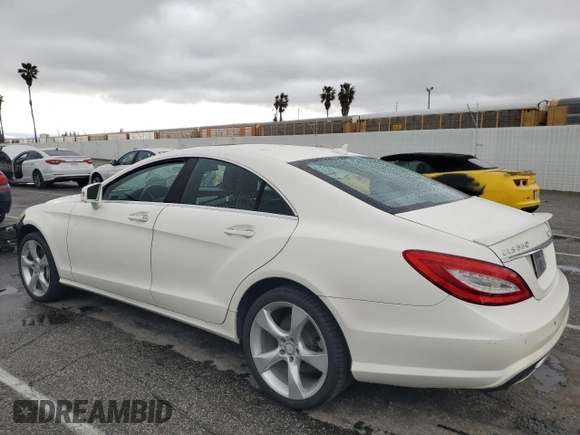 2014 Mercedes-Benz CLS-Class CLS 550 with VIN WDDLJ7DB4EA096737, listed as a Copart auction lot 49241825 with 122,836 mi miles and Salvage Title. Bid and sale history available at carsss.com. Image 2.