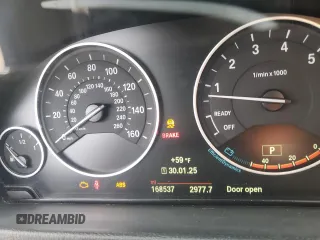 2015 BMW 3 Series 320i xDrive with VIN WBA3C3C5XFP663733, listed as a Copart auction lot 42816235 with 168,537 mi miles and Salvage Title. Bid and sale history available at carsss.com. Image 9.