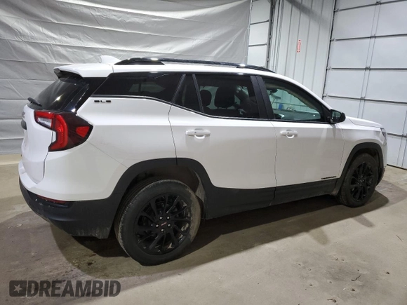 2024 GMC Terrain SLE z VIN 3GKALMEG7RL141287, wystawiony jako Copart lot #51591125 z przebiegiem 25 241 mil mil oraz Szkoda całkowita • Salvage title. Historia ofert i sprzedaży dostępna na DreamBid. Obrazek 3.
