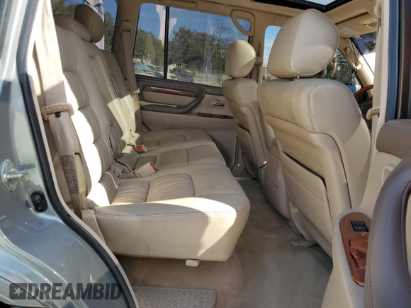 2002 Lexus LX 470 z VIN JTJHT00W723514716, wystawiony jako Copart lot #42646295 z przebiegiem 188 817 mil mil oraz Szkoda całkowita • Salvage title. Historia ofert i sprzedaży dostępna na DreamBid. Obrazek 10.