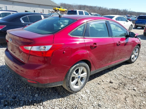 2013 Ford Focus SE with VIN 1FADP3F29DL283340, listed as a IAAI auction lot 41814829 with 119,199 mi miles. Bid and sale history available at carsss.com. Image 4.
